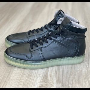 ALL SAINTS DAVIAN HIGH TOP LEATHER SNEAKERS